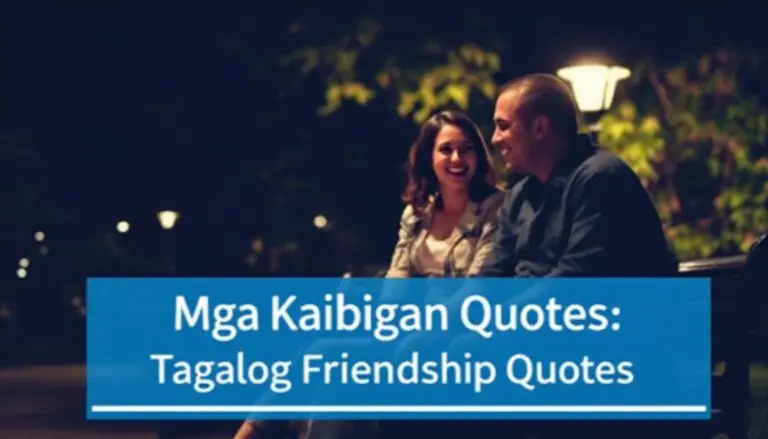 Tagalog friendship quotes with happy friends in park